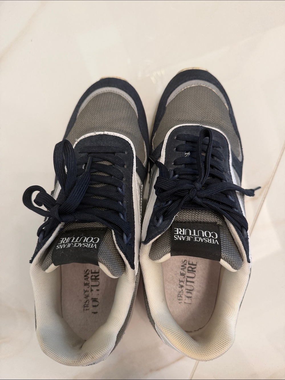 Versace Jeans Collection Men’s Navy & Gray Casual Sneakers